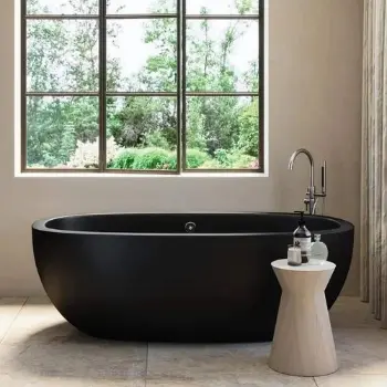 Black Marble Bath Tub 